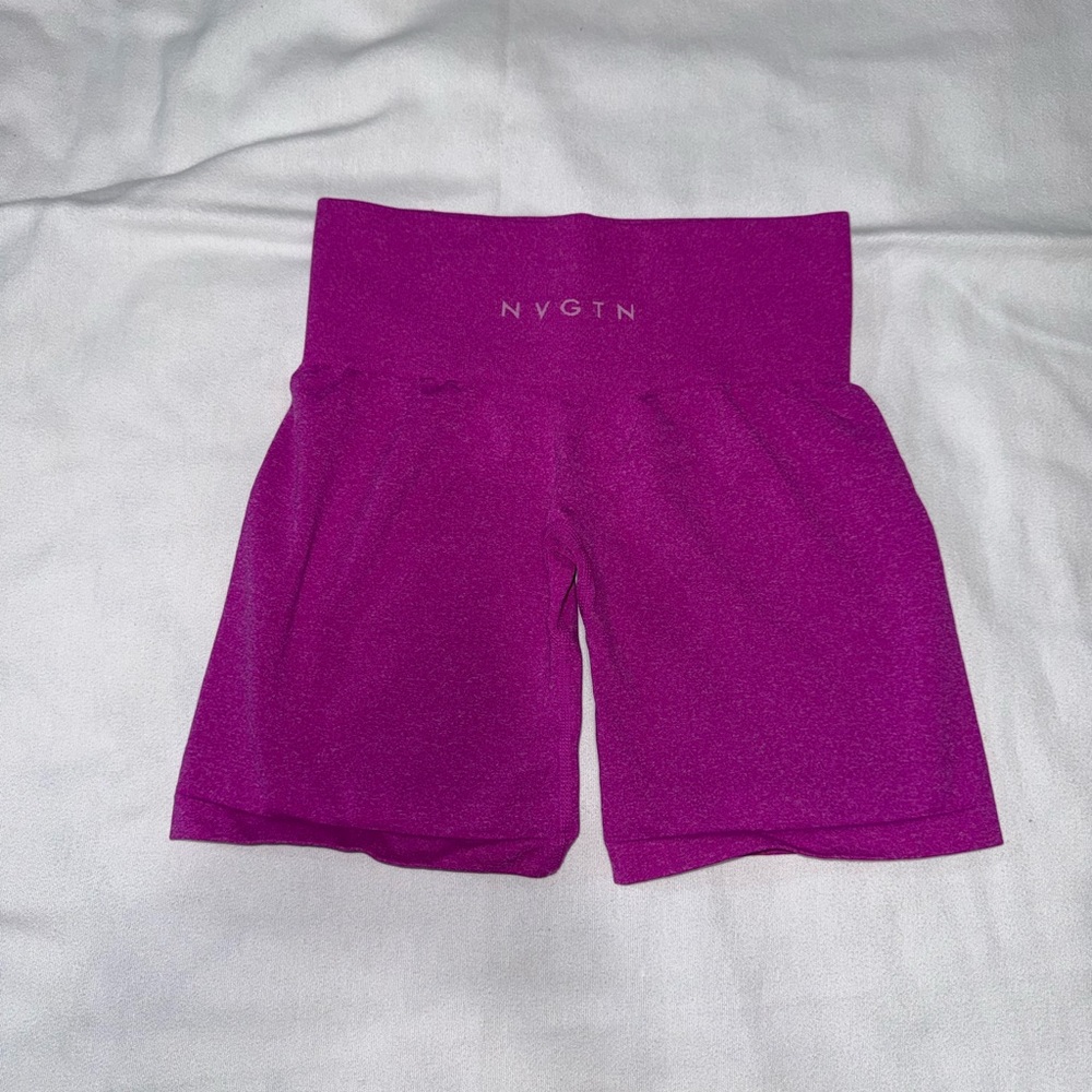 NVGTN Purple High-Rise Shorts